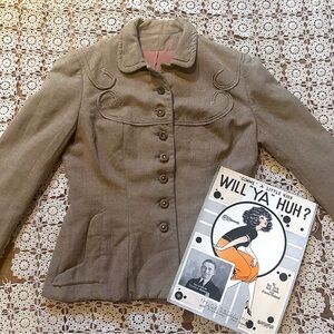 ⭐️40s Taupe Wool Jacket⭐️
